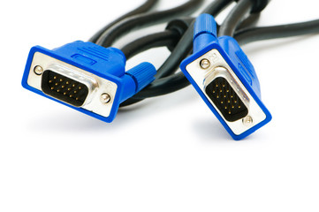 COM cable isolated on white