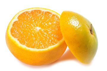 Juicy orange. Clipping path