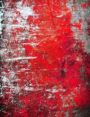 grunge paint on metal plate