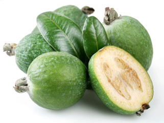 Feijoa on a white background