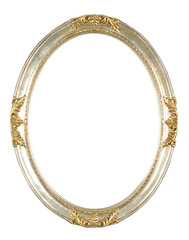 isolated oval frame