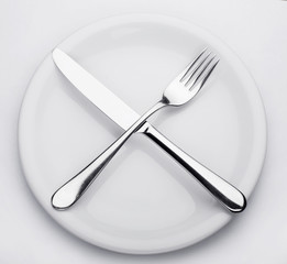 flatwares on a white background