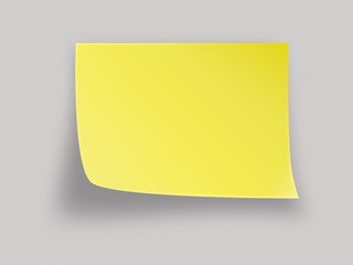 yellow post it note