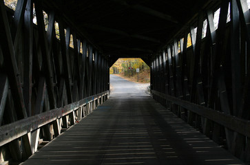 Inside Fallasburg Covered Bridge