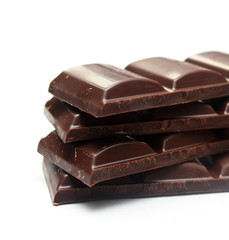Stack Of Dark Chocolate Pieces