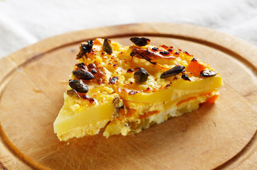 Piece of Pumpkin pizza