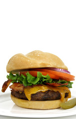 greasy cheeseburger