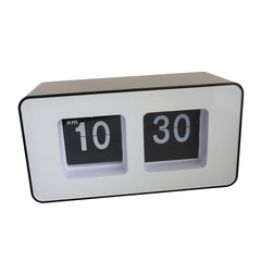 flip clock isolated