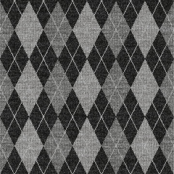 Grey Tartan Knitwork Pattern