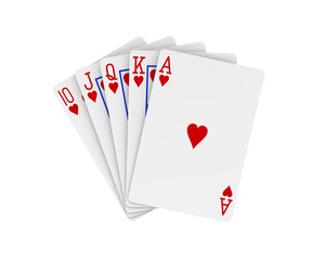 Obraz premium Poker hand. Royal flush