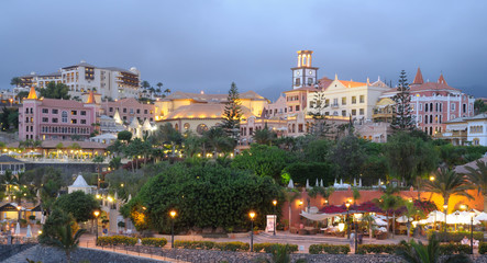 Playa del Duque at dusk. Canary Island Tenerife, Spain © philipus
