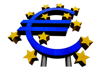 euro currency symbol with stars