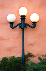 Three globe lights