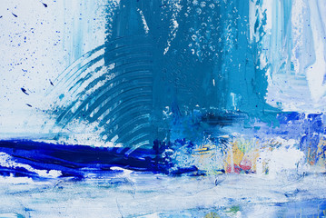 Malerei blau abstrakt