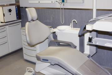 modern Dentist's chair in a medical room