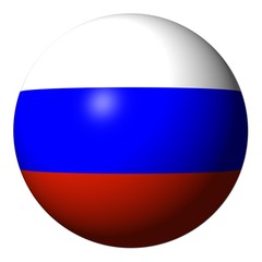 Russian flag sphere