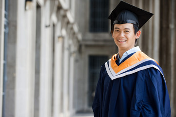 Graduate In Hallway