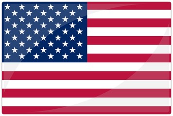 drapeau glassy usa états-unis united states flag