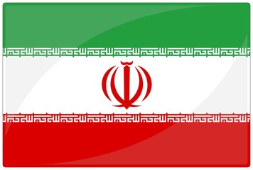 drapeau glassy iran flag