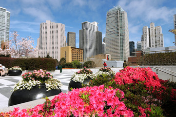 Fototapeta premium Yerba Buena Gardens, downtown San Francisco