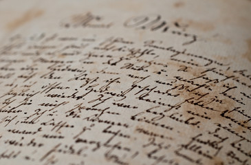 Altes handschriftliches Manuskript - 17950695