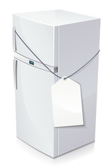 Prix d'un réfrigérateur (reflet)