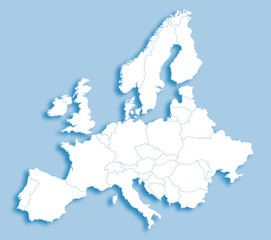 Europakarte © Tanja Bagusat