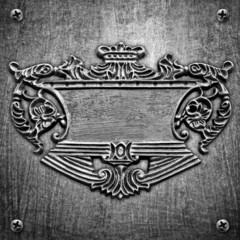 metal sign background