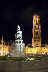 Obraz premium bruges by night