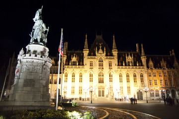 Fototapeta premium bruges by night