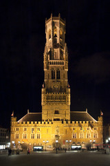 Obraz premium bruges by night