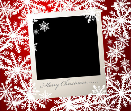 Christmas vector photo card