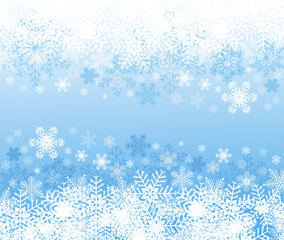 Abstract blue winter background vector
