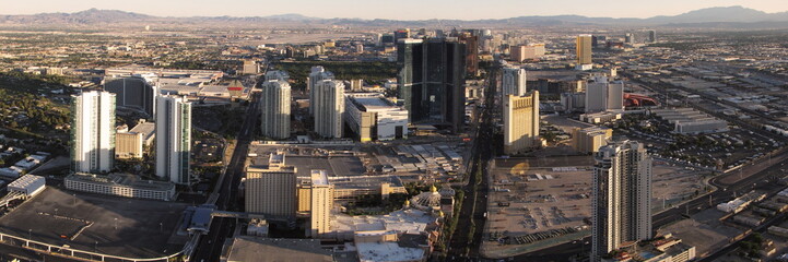 Fototapeta premium panoramic view of las vegas from the top