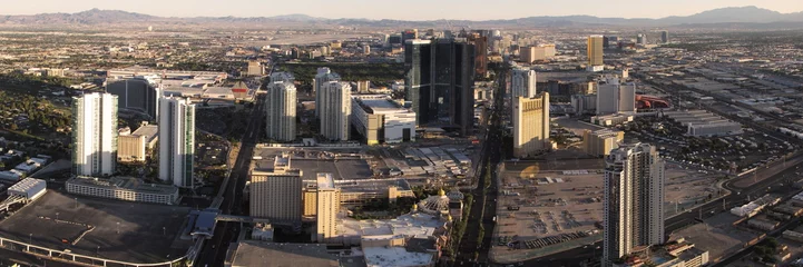Foto auf Leinwand Panoramablick auf Las Vegas von oben © Cardaf