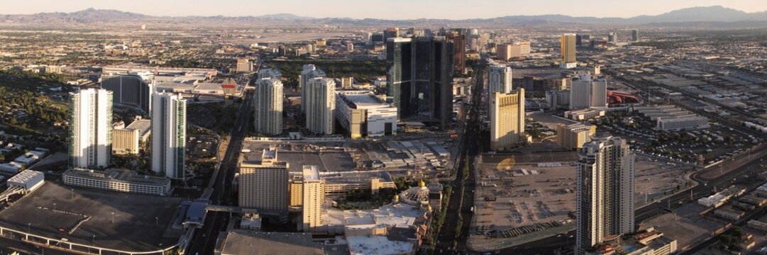 panoramic view of las vegas from the top