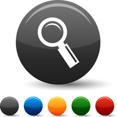 Searching icon set. Vector illustration