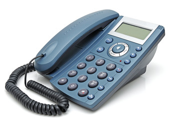 Telephone with liquid-crystal display