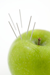 Acupuncture needles in Apple