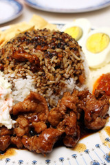 Black Pepper Pork Rice