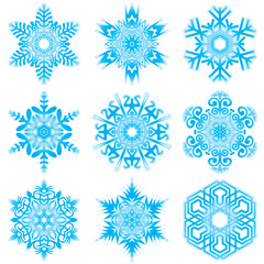 snowflakes set