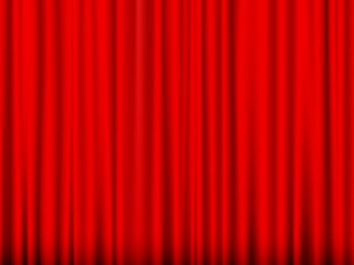 red curtain