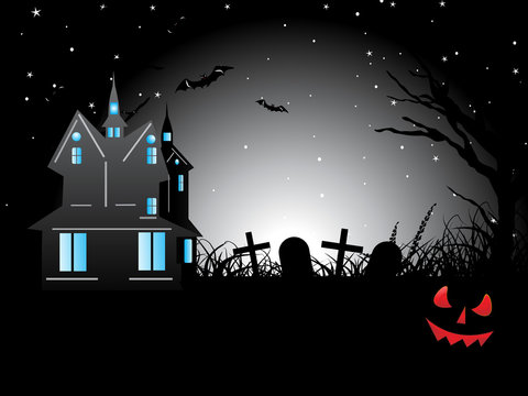spooky background illustration