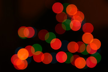 Abstract christmas lights