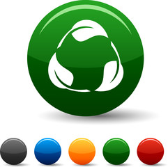 Recycle icon set. Vector illustration