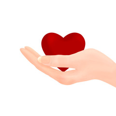 Hand Holding Heart