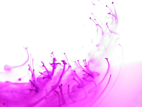 Water-soluble potassium permanganate.  Background, abstract.