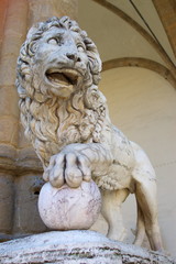 Lion sculpture in Florence