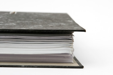 Aktenordner im Anschnitt