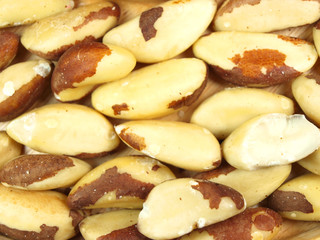 Brazil nuts background